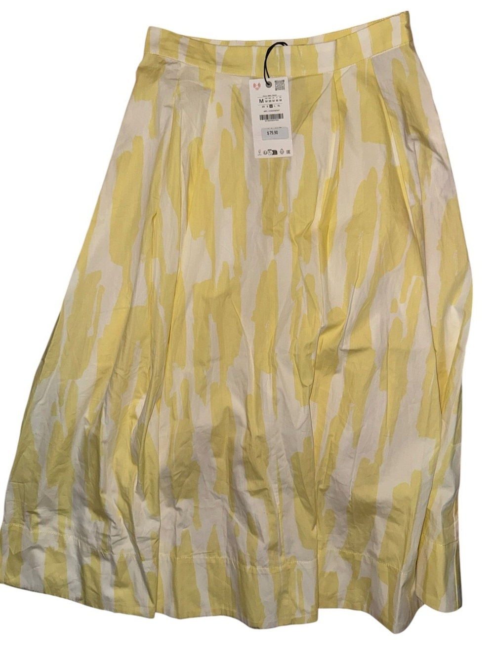 Zara printed midi skirt medium nwt (with dust mark) - Picture 3 of 5